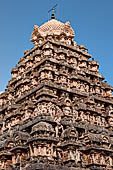 The great Chola temples of Tamil Nadu - The Airavatesvara temple of Darasuram. The Vimana.